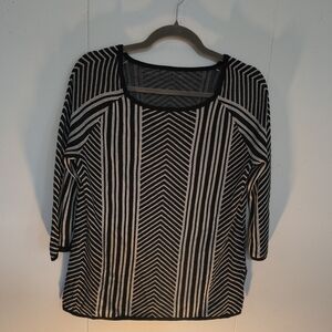 Chic Chevron Striped Women's Blouse
